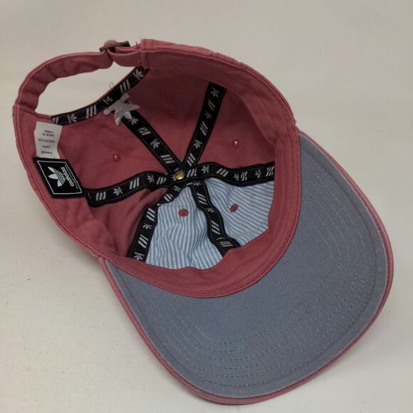 Adidas Trefoil 3 Stripes Women's Slideback Hat Red OSFW Embroidered - Picture 6 of 7